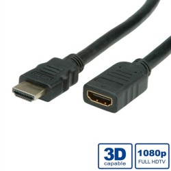 КАБЕЛ HDMI HDMI M/F 3M VALUE