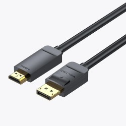 Vention кабел Cable DisplayPort to HDMI 3.0m - 4K, Gold Plated