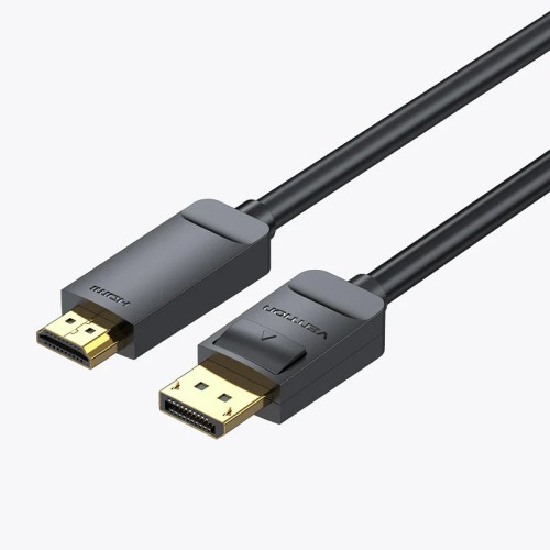 Vention кабел Cable DisplayPort to HDMI 3.0m - 4K, Gold Plated  Vention кабел Cable DisplayPort to HDMI 3.0m - 4K, Gold Plated