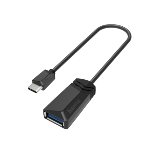 Адаптер HAMA USB-C мъжко - USB 3.2 Gen 1 A женско, 5Gbit/s, 0.15 м., Черен Адаптер HAMA USB-C мъжко - USB 3.2 Gen 1 A женско, 5Gbit/s, 0.15 м., Черен