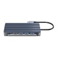 ДОКИНГ СТАНЦИЯ ORICO USB TYPE C 100W - HDMI, Type-C x 1, USB3.0 x 3, USB 2.0 x 1, LAN, SD, VGA, Audio 