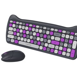 КЛАВИАТУРА CANYON HSET-W6 Kitty Wireless Violet