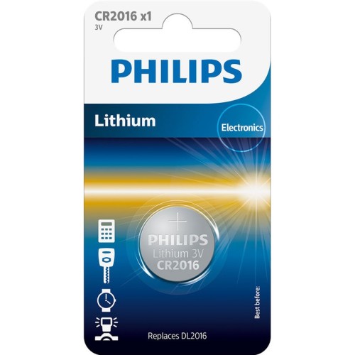 Батерия PHILIPS CR2016/01B Батерия PHILIPS CR2016/01B
