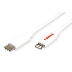 КАБЕЛ ROLINE USB TYPE C / LIGHTNING 1 M