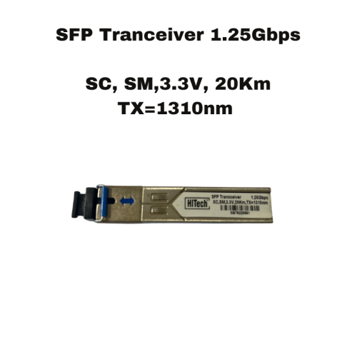 SFP Трансивър HiTech 1.25Gbps BiDi SFP Трансивър HiTech 1.25Gbps BiDi