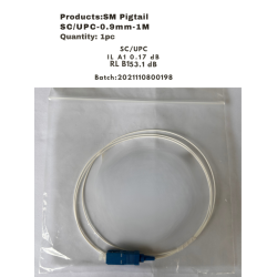 Оптичен пигтейл SM Pigtail SC/UPC-0.9mm-1m