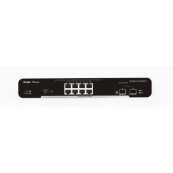 Комутатор Ruijie RG-NBS3100-8GT2SFP-P, 8xGbe, 2xSFP, PoE+, 125W, L2, настолен