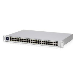 Комутатор Ubiquiti USW-48-POE, 32x Gbit PoE+, 16x GBit, 4xSFP слот, управляем