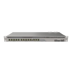 Рутер MikroTik RB1100Dx4, 1100AHx4 Dude Edition, 13xGE, 60GB M.2 SSD, 2x SATA3