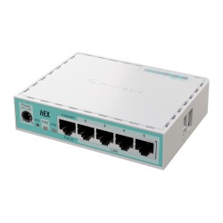 Рутер MikroTik E50UG, hEX refresh, 512MB, 5xGE, RouterOS L4, plastic, PSU, USB