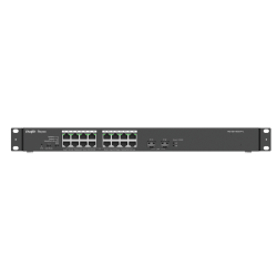 Комутатор Ruijie RG-ES118GS-P-L, 16x GbE PoE+, 2x SFP, 247W, неуправляем