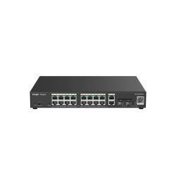 Комутатор Ruijie RG-ES220GS-P, 18xGbE, 2xSFP, 16x PoE+, 250W, до 16 VLAN