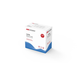Кабел Hikvision DS-1LN5E-S, 23AWG U/UTP, cat. 5E, 4P, PVC, 305m, Solid Copper