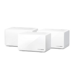 Безжичен рутер Mercusys Halo H90X(3-pack), WiFi 6, AX6000, 1x2.5Gbps, 2xGbE,Mesh