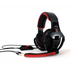 Жични Gaming Слушалки, Gamdias, EROS GHS2200, Black/Red, 3.5mm v1.1