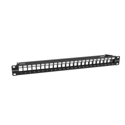 Пач панел Hikvision DS-1CP0U24-1U, неекраниран 24-портов празен, 1U