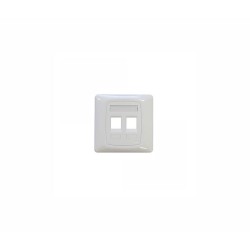 Лицев панел 3M VOL-CHUK-2K, 86x86, за 2x RJ45 вложки, бял