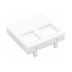 Лицев панел Brand-Rex MMCUNILGD45001, 45mm x 45mm, 2 x RJ-45 Jack