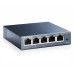 Комутатор TP-Link TL-SG105, 5-port Gbit, QoS, IGMP snooping, настолен, метален 