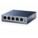 Комутатор TP-Link TL-SG105, 5-port Gbit, QoS, IGMP snooping, настолен, метален 