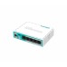 Рутер MikroTik RB750r2, hEX lite, 64MB, 5xFE, RouterOS L4, plastic case, PSU 