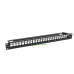 Пач панел Hikvision DS-1CP0P24-1U, екраниран 24-портов празен, 1U 