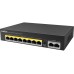Комутатор Stonet P110C, 8x PoE FE + 2x FE, неуправляем, 100W 