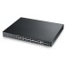 Комутатор ZyXEL GS2210-24HP, 24x GbE PoE+ порта + 4x SFP/RJ45, L2+, IGMP, MVR, D 