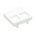 Лицев панел Brand-Rex MMCUNILGD45001, 45mm x 45mm, 2 x RJ-45 Jack 