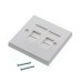 Лицев панел Brand-Rex MMCWDOUNI071, 86x86, за 2x RJ45 вложки, бял 