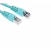 Пач кабел 3M VOL-6ASFL-L0.5T, RJ45, S/FTP, CAT6a, 0,5м, тюркоаз 